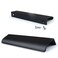 JOOJA 10 Pack Modern Style Finger Edge Pull Furniture DrawerHandles Hidden Cabinet Kitchen Drawer Handles Knobs 200mm Black