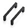 Ravinte 30 Pack Matte Black Cabinet Pulls 3 Inch 76mm Hole Center Slim Kitchen Handles Square Drawer Pulls for Cabinets Cupboards Hardware