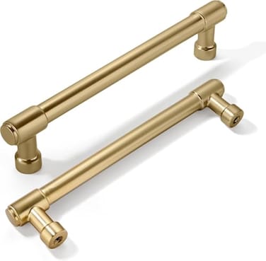 khtumeware 10Pack 5 Inch128mm Champagne Bronze Cabinet Handles Warm Brass Cabinet Pulls Gold Kitchen Cabinet Hardware for Cupboard Drawer Pulls Dresser Handle Cabinet pulls