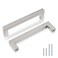 Goldenwarm 15 Pack 5 Inch Brushed Nickel Cabinet Handles Kitchen Brushed Satin Nickel Drawer Pulls Stainless Steel 128mm Cabinet Hardware Square Bar Modern Cabinet Pulls for Kitchen