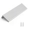 Rergy 10 Pack 5 INCH Cabinet Pulls Brushed Nickel Finger Pulls Brushed Nickel Edge Pulls for Cabinet Kitchen Cabinet Edge Pulls 128mm Cabinet Finger Pulls