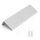 Rergy 10 Pack 5 INCH Cabinet Pulls Brushed Nickel Finger Pulls Brushed Nickel Edge Pulls for Cabinet Kitchen Cabinet Edge Pulls 128mm Cabinet Finger Pulls