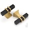 Goldenwarm 10 Pack Black and Gold Cabinet Knobs Zinc Alloy Matte Black and Gold Cabinet Knobs Dresser Drawer Hardware Kitchen Drawer Hardware
