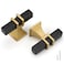 Goldenwarm 10 Pack Black and Gold Cabinet Knobs Zinc Alloy Matte Black and Gold Cabinet Knobs Dresser Drawer Hardware Kitchen Drawer Hardware