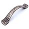 Jetland Arched Hammered Cabinet Pulls 6Pack Antique Brass 3 Hole Centers Rustic Solid Cast Handle Pulls for Dresser Nightstand Furniture HT0611ABR76
