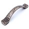 Jetland Arched Hammered Cabinet Pulls 6Pack Antique Brass 3 Hole Centers Rustic Solid Cast Handle Pulls for Dresser Nightstand Furniture HT0611ABR76