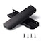 Satanga Dresser Drawer Pulls Kitchen Matte Black Cabinet Pulls Handles Hardware Closet Square Bar Drawer 5Pack Easy to Install 315inch 80mm