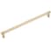 HIS CO Emtek Select Knurled Cabinet Pull with Satin Brass US4 Stem Finish Choice of Size 84058RECUS4KNUS4 CentertoCenter 12