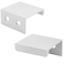 LC LICTOP 138 Inch Silver Finger Pulls for Cabinet 10Pcs 063 Inch Hole Spacing Aluminum Alloy Edge Pulls Furniture Handle Back Mount Concealed Handles for Cupboard Drawer Dresser Wardrobe