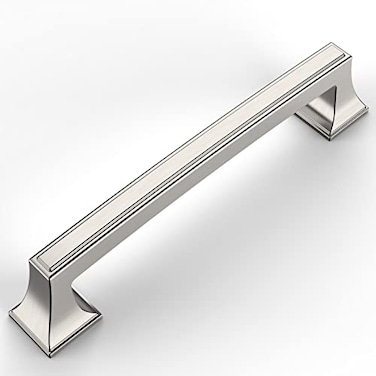 Amerdeco 10 Pack Brushed Satin Nickel Cabinet Pulls 5 Inch128mm Hole Center Cabinet Hardware Kitchen Cabinet Handles for Bathroom Drawer Pulls Dresser Pulls ZH0010