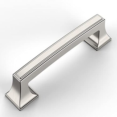Amerdeco 10 Pack Brushed Satin Nickel Cabinet Pulls 334 Inch96mm Hole Center Cabinet Hardware Kitchen Cabinet Handles for Bathroom Drawer Pulls Dresser Pulls ZH0010