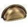 Cosmas 10 Pack 4310BAB Brushed Antique Brass Cabinet Hardware Bin Cup Drawer Handle Pull 3 Inch 76mm Hole Centers