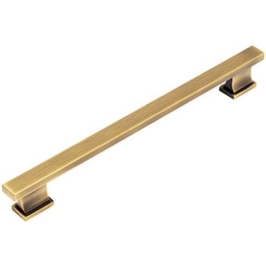 Cosmas 10 Pack 702192BAB Brushed Antique Brass Contemporary Cabinet Hardware Handle Pull 712 Inch 192mm Hole Centers