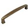 Cosmas 10 Pack 4392128BAB Brushed Antique Brass Modern Cabinet Hardware Handle Pull 5 Inch 128mm Hole Centers