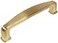 Cosmas 10 Pack 4390BB Brushed Brass Modern Cabinet Hardware Handle Pull 312 Inch 89mm Hole Centers 35 Inch