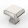 Amerdeco 10 Pack Brushed Satin Nickel Kitchen Cabinet Knobs Cabinet Hardware Single Hole Cabinet Pulls Dresser Knobs Square Drawer Knobs and Pulls for Bathroom Cabinets ZH0002