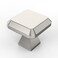 Amerdeco 10 Pack Brushed Satin Nickel Kitchen Cabinet Knobs Cabinet Hardware Single Hole Cabinet Pulls Dresser Knobs Square Drawer Knobs and Pulls for Bathroom Cabinets ZH0002