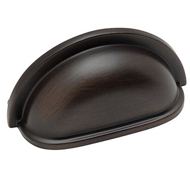 Cosmas 10 Pack 4310ORB Oil Rubbed Bronze Cabinet Hardware Bin Cup Drawer Handle Pull 3 Inch 76mm Hole Centers