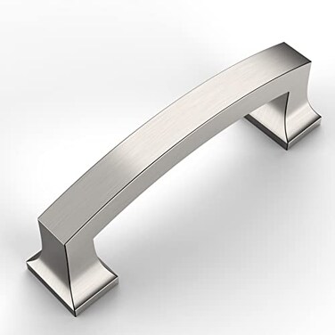 Amerdeco 10 Pack Brushed Satin Nickel 3 Inch76mm Hole Centers Kitchen Cabinet Pulls Cabinet Hardware Kitchen Handles for Cabinets Cupboard Handles Drawer Pulls ZH0009