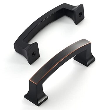Amerdeco 10 Pack Oil Rubbed Bronze 3 Inch76mm Hole Centers Kitchen Cabinet Pulls Cabinet Hardware Kitchen Handles for Cabinets Cupboard Handles Drawer Pulls ZH0009ORB