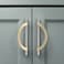 Amerdeco 6 Pack Brushed Satin Nickel and Gold Cabinet Pulls 5 Inch128MM Hole Centers Kitchen Cabinet Handles Cabinet Hardware Cupboard Handles Drawer Pulls