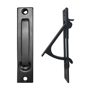 senharvest Pocket Door Edge Pull Hidden Edge Handles Hardware for Easy Access Stylish Pocket Door Pull Ideal Pocket Door Hardware Solution Black 2 Pack