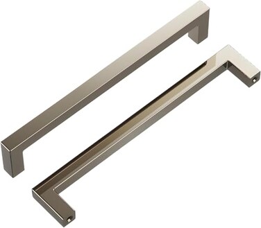 Hickory Hardware Solid Core Kitchen Cabinet Pulls Luxury Cabinet Handles Hardware for Doors Dresser Drawers 12 Inch Hole Center Polished Nickel Skylight CollectionPack of 1