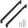 Redunest Cabinet Pulls Matte Black Cabinet Handles Square Drawer Pulls 10 Pack 1113 Inch Stainless Steel Kitchen Door Cupboard Cabinet Handles Drawer Hardware Handles 288mm Hole Centers