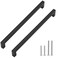 Redunest Cabinet Pulls Matte Black Cabinet Handles Square Drawer Pulls 10 Pack 1113 Inch Stainless Steel Kitchen Door Cupboard Cabinet Handles Drawer Hardware Handles 288mm Hole Centers