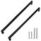 Redunest Cabinet Pulls Matte Black Cabinet Handles Square Drawer Pulls 2 Pack Stainless Steel Kitchen Cabinet Handles 1345 Inch 352mm Hole Centers