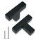 Redunest Hardware Handle 2 Pack Square TShaped Cabinet Pulls Matte Black Stainless Steel 19 inches Cupboard Cabinets Drawer Knobs
