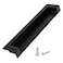 Quluxe 5 Inch Black Recessed Pull Zinc Alloy Flush Pull Recessed Handles with Screws for Drawers Cabinets Bathroom Cabinet Pack of 4