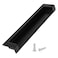 Quluxe 5 Inch Black Recessed Pull Zinc Alloy Flush Pull Recessed Handles with Screws for Drawers Cabinets Bathroom Cabinet Pack of 4