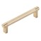 HIS CO Emtek Select Knurled Cabinet Pull with Satin Brass US4 Stem Finish Choice of Size 84054RECUS4KNUS4 CentertoCenter 5