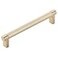 HIS CO Emtek Select Knurled Cabinet Pull with Satin Brass US4 Stem Finish Choice of Size 84055RECUS4KNUS4 CentertoCenter 6