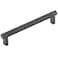 HIS CO Emtek Select Knurled Cabinet Pull with Flat Black US19 Stem Finish Choice of Size 84055RECUS19KNUS19 CentertoCenter 6