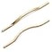 Goo-Ki GooKi Low Profile Brushed Brass Cabinet Pulls Double Hole Centers 6376 Zinc Alloy Handle for Drawer Cupboard Wardrobe6 Packed