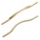 Goo-Ki GooKi Low Profile Brushed Brass Cabinet Pulls Double Hole Centers 6376 Zinc Alloy Handle for Drawer Cupboard Wardrobe6 Packed