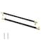 Linkaa Cabinet Handles Gold Drawer Pulls with Black PlantingCabinet Pulls for Kitchen Dresser Knobs Black for Bedroom125 inch5 Pack 320 mm