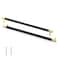 Linkaa Cabinet Handles Gold Drawer Pulls with Black PlantingCabinet Pulls for Kitchen Dresser Knobs Black for Bedroom125 inch5 Pack 320 mm
