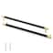 Linkaa Cabinet Handles Gold Drawer Pulls with Black PlantingCabinet Pulls for Kitchen Dresser Knobs Black for Bedroom125 inch5 Pack 320 mm