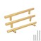 Goldenwarm 15 Pcs Gold Cabinet Pulls Drawer Handles 128mm Brushed Brass Kitchen Cabinet Hardware Cupboard Door Pulls 5in Hole Center 712in Overall Length