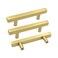 Goldenwarm 10 Pack Gold Cabinet Handles 31290mm Brushed Brass Cabinet Pulls T Bar Drawer Pulls for Kitchen Cupboard Drawer Hardware