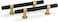 Goldenwarm 10 Pack Black and Gold Cabinet Pulls 3 Inch Kitchen Cabinet Handles Black Kitchen Drawer Pulls for Dresser Bathroom Modern HardwareZinc Alloy Base