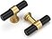 Goldenwarm 10 Pack Black and Gold Cabinet Knobs Kitchen Cabinet Knobs for Dresser Drawers Black and Gold Cabinet Pulls Modern Hardware for Cupboard BathroomZinc Alloy Base