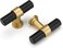 Goldenwarm 10 Pack Black and Gold Cabinet Knobs Kitchen Cabinet Knobs for Dresser Drawers Black and Gold Cabinet Pulls Modern Hardware for Cupboard BathroomZinc Alloy Base