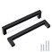 Goldenwarm 30 Pack Black Square Bar Cabinet Pull Drawer Handle Stainless Steel Modern Hardware for Kitchen and Bathroom Cabinets Cupboard Center to Center 712in192mm