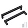 Goldenwarm 30 Pack Black Square Bar Cabinet Pull Drawer Handle Stainless Steel Modern Hardware for Kitchen and Bathroom Cabinets Cupboard Center to Center 712in192mm