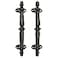 Sungmor 2PC Solid Sturdy Cast Iron Cabinet Handles Heavy Duty 93 Long Strong Rustic Metal Grab Bar Decorative Door Handles Antique Farmhouse Fence Gate Garage Closet Drawer Sliding Door Pulls