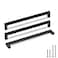 Goldenwarm 5 Pack Black Square Bar Cabinet Pull Drawer Handle Stainless Steel Modern Hardware for Kitchen and Bathroom Cabinets CupboardCenter to Center 10in256mm Black Handles for Cabinets